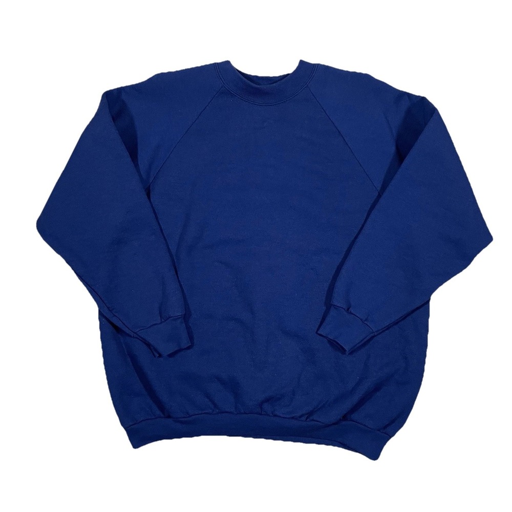 Fruit Of The Loom Vintage USA 50/50 Casual Wear XL Blue Sweatshirt 90s Y2K